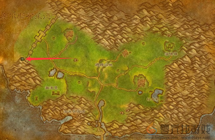 魔兽世界阿拉希高地矿点分布图(图5)